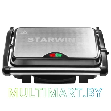 Электрогриль StarWind SSG2040 (серебристый/черный)